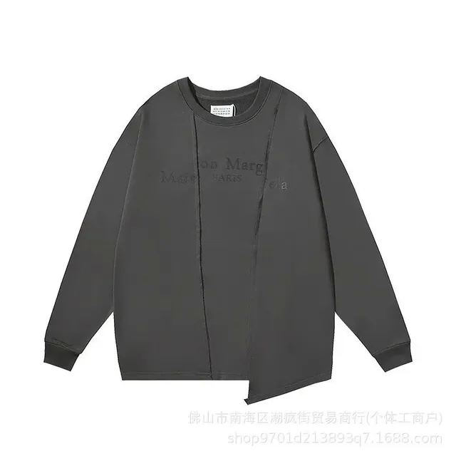 深灰色不规则圆领17