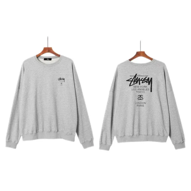 Stüssy Crewneck Sweatshirt World Cities Print