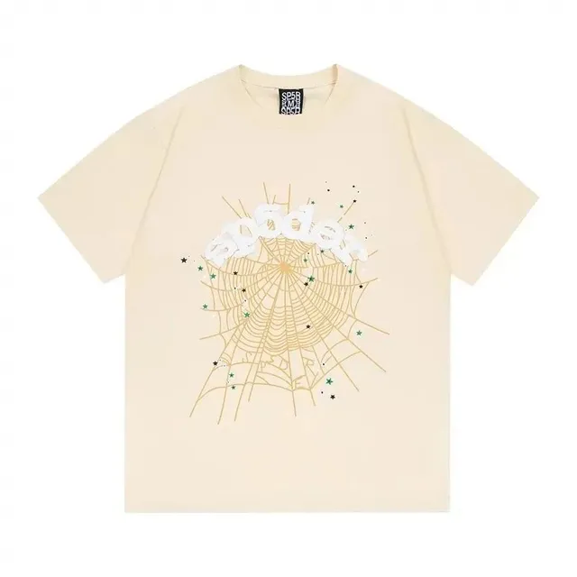 Sp5der Spider Web Graphic Tee Spider Web with Stars