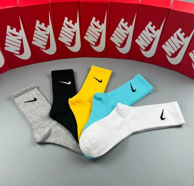 Nike Swoosh Crew Socks 5-Pack Assorted