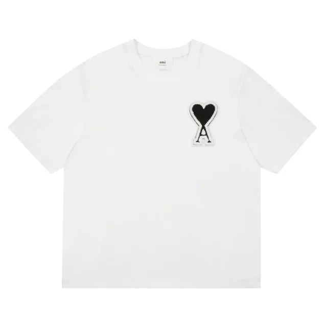 Amiri Heart Logo T-Shirt Black Heart Patch