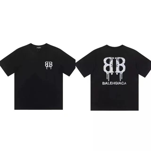 Balenciaga Logo T-Shirt Dripping BB Print