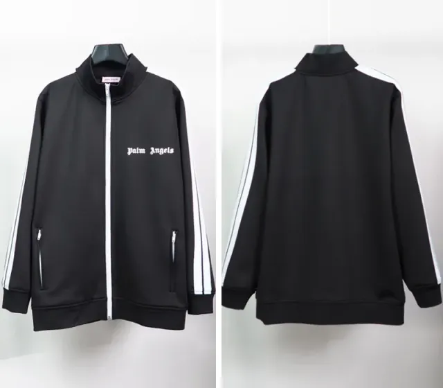 Palm Angels Track Jacket White Stripe