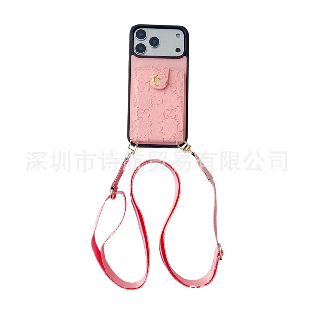 Gucci Phone Strap Case GG Embossed