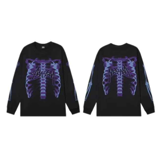 Stüssy Long Sleeve Tee X-Ray Ribcage Print