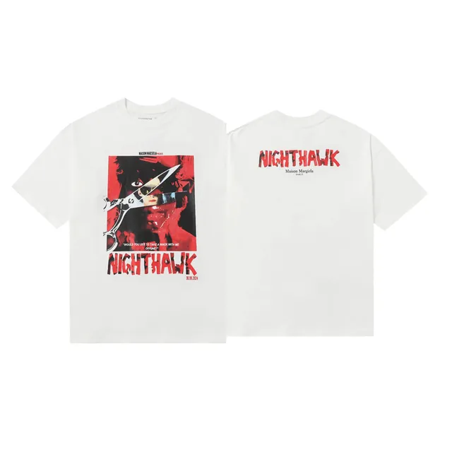Maison Margiela Graphic T-Shirt Nighhawk Print