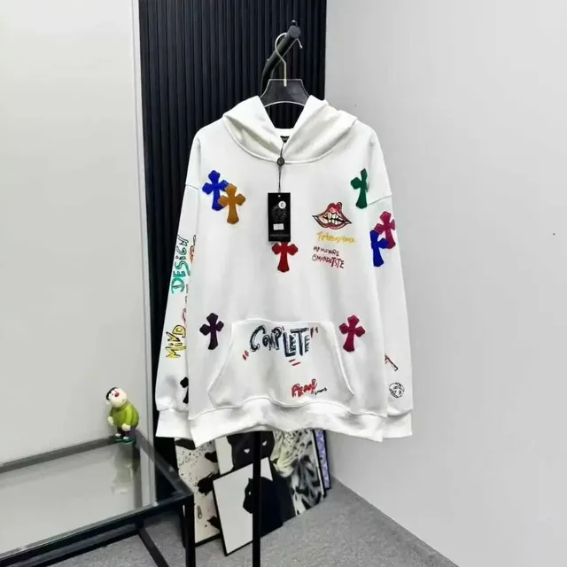 Chrome Hearts Hoodie Multi-Embroidered Crosses