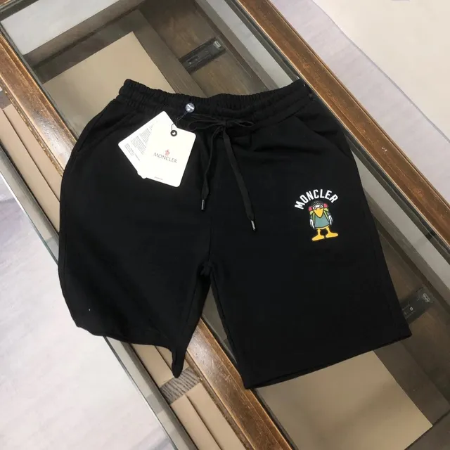 Moncler Embroidered Logo Shorts Penguin Graphic