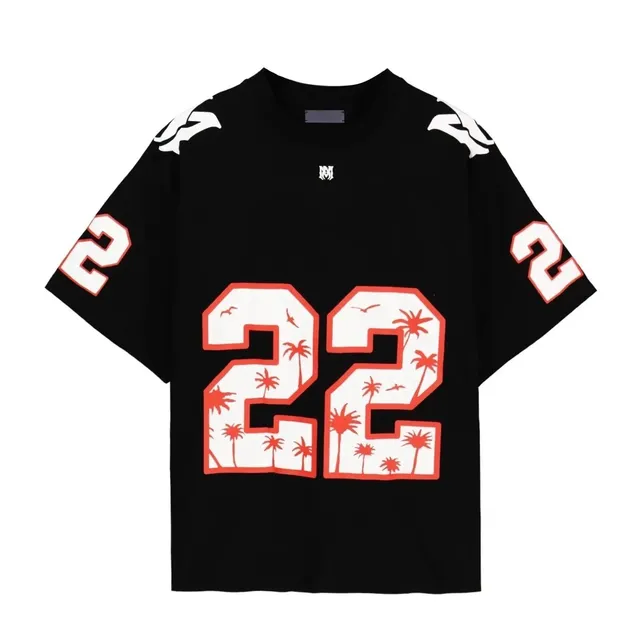 Amiri Football Tee Palm Tree 22