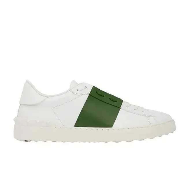 Valentino Rockstud Spike White Green Stripe