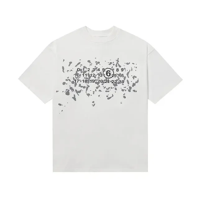 Maison Margiela T-Shirt Numbers Print