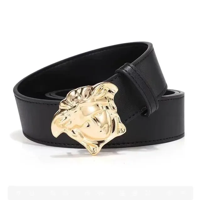 Versace Medusa Belt Gold Medusa Head