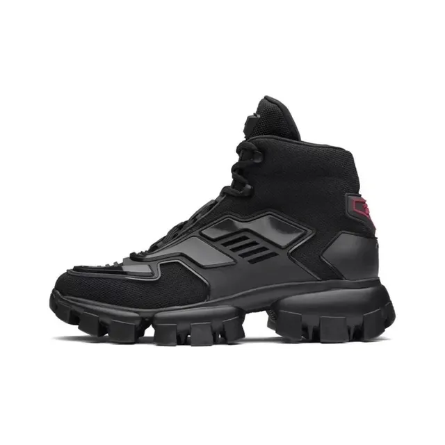 Prada Speed Trainer Black with Red Accent