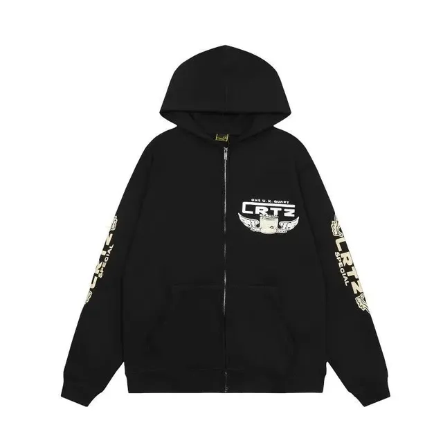 Corteiz Zip-Up Hoodie CRTZ Wings Logo