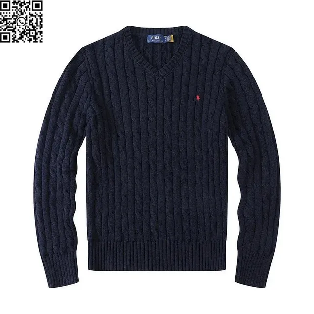 Polo Ralph Lauren Cable Knit V-Neck Sweater Classic Cable