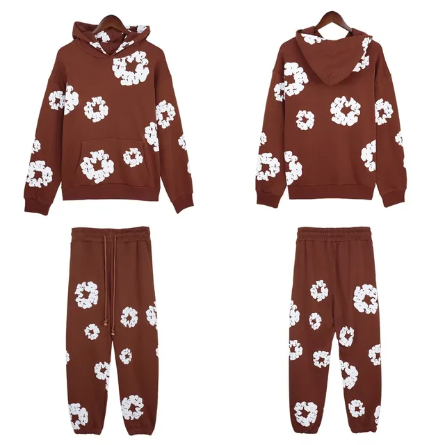 Hoodie and Jogger Set Floral Print