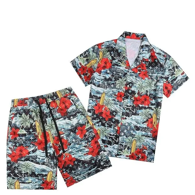 Louis Vuitton Hawaiian Print Set Tropical Floral