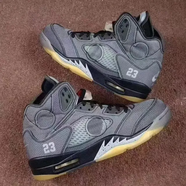 Air Jordan 5 Off-White Grey