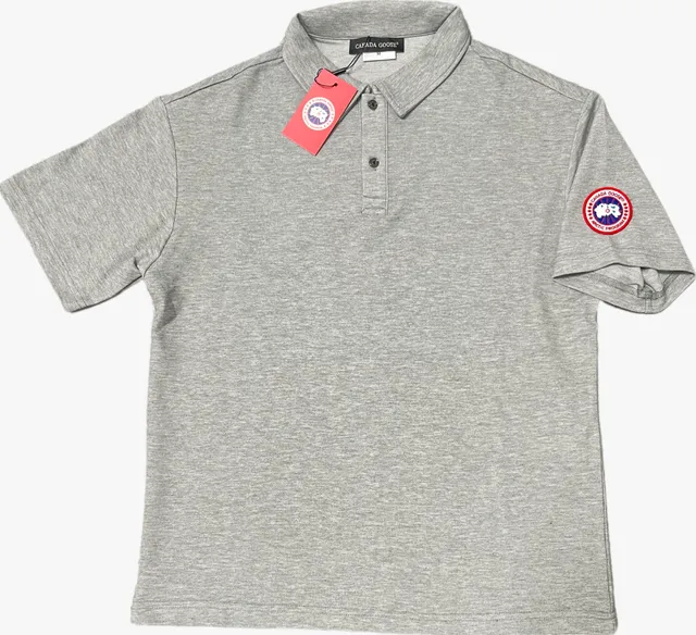 Canada Goose Polo Shirt Heather Grey