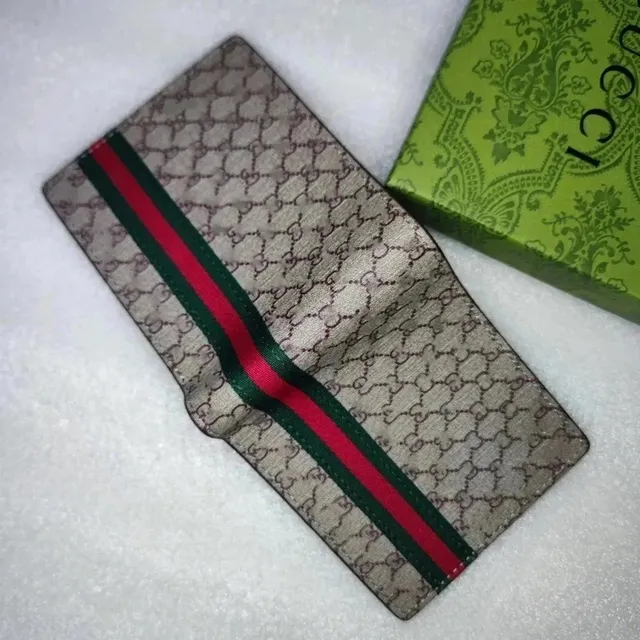 Gucci GG Marmont Wallet Web Stripe
