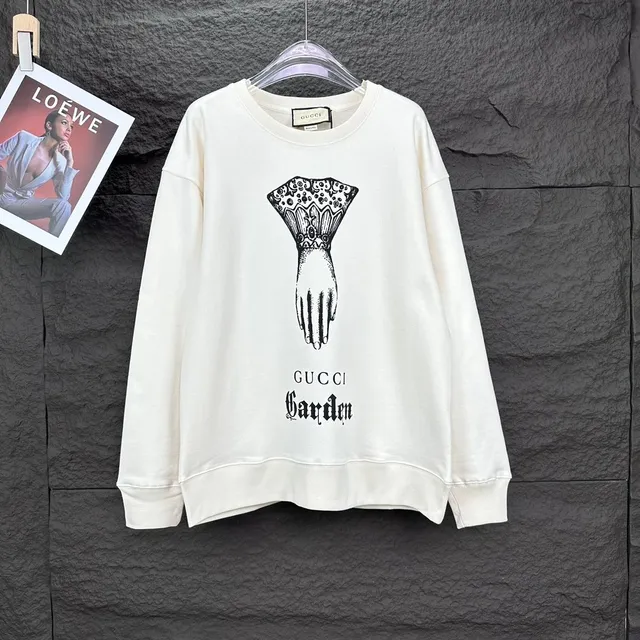 Gucci Garden Sweatshirt Hand Print Graphic