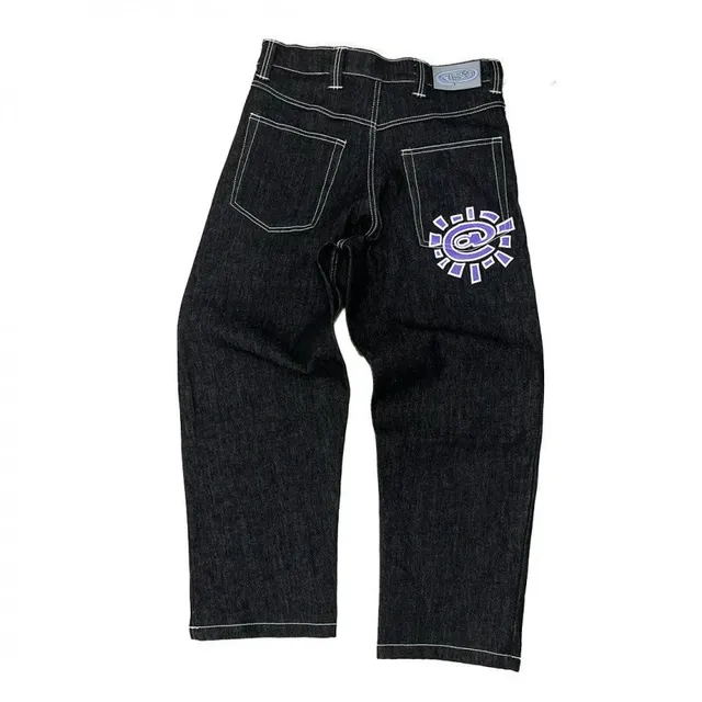 Always Do What You Should Do Jeans Purple Logo