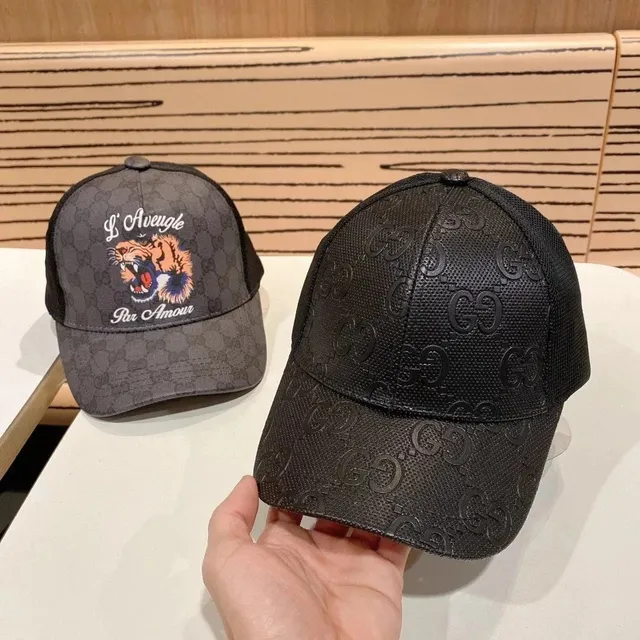 Gucci Baseball Cap GG Monogram Tiger Embroidery