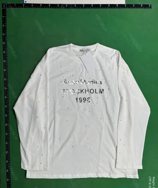 Acne Studios Long-Sleeve T-Shirt Stockholm 1996 Rhinestone