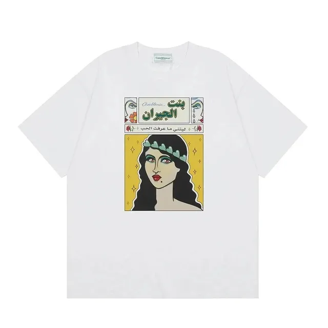 Casablanca Graphic Tee Arabesque Print