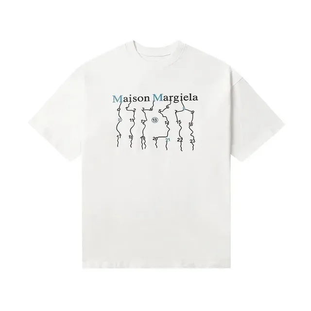 Maison Margiela Graphic Tee Numbered Sketch Print