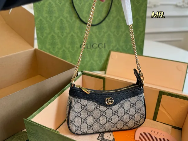 Gucci GG Marmont Mini Chain Bag Monogram Canvas