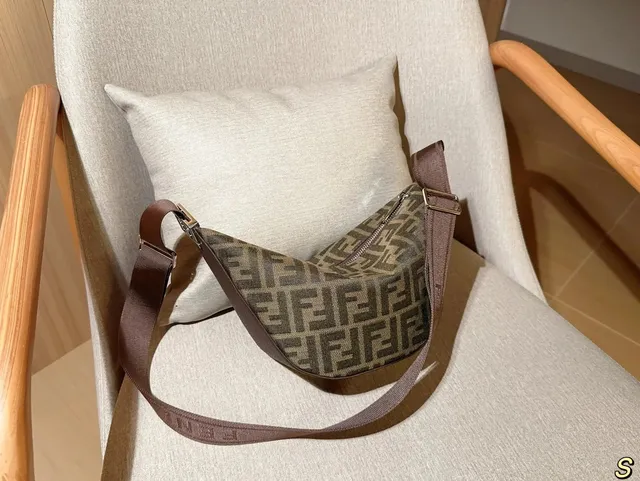 Fendi Baguette FF Logo Canvas