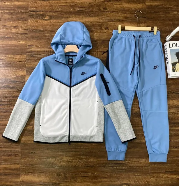Nike Tech Fleece Hoodie and Joggers Colorblock