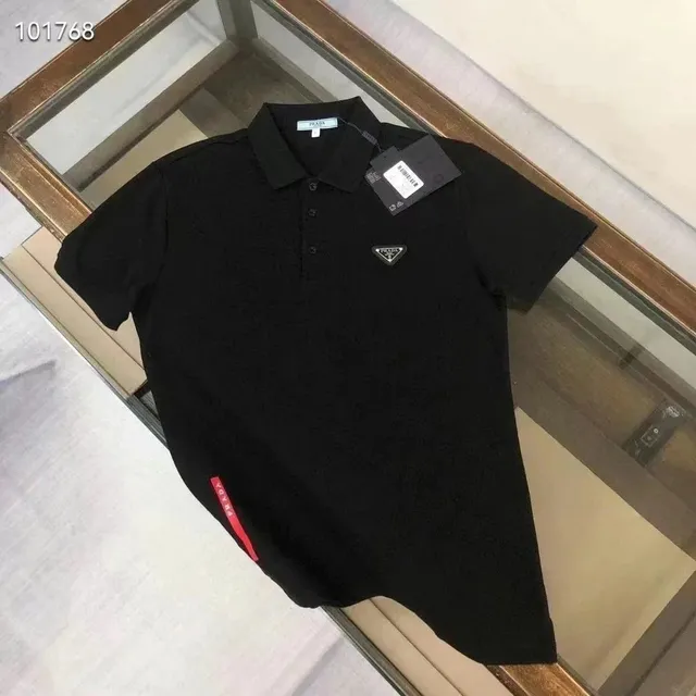 Prada Polo Shirt Triangle Logo
