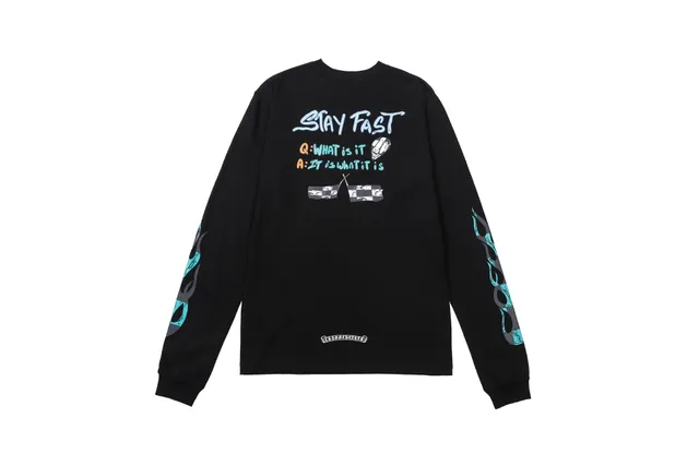 Chrome Hearts Long Sleeve Tee Stay Fast Graphic