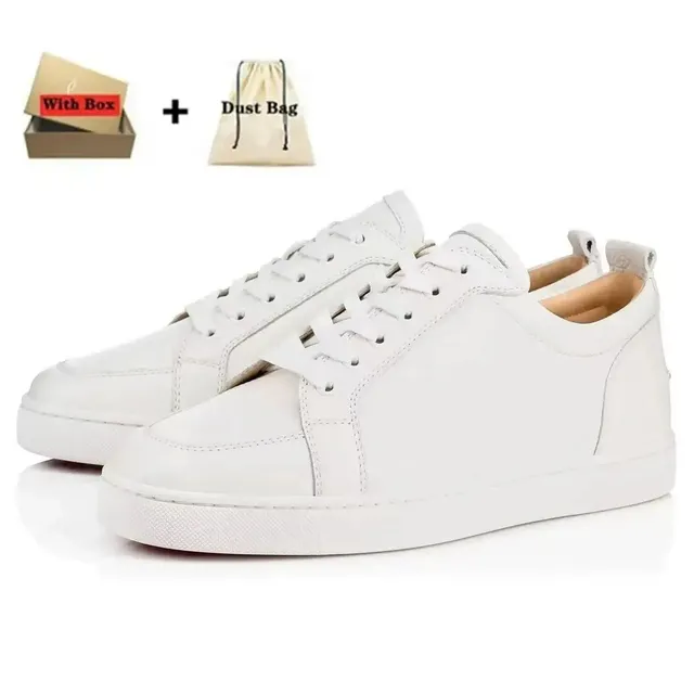 Christian Louboutin Louis Junior Triple White