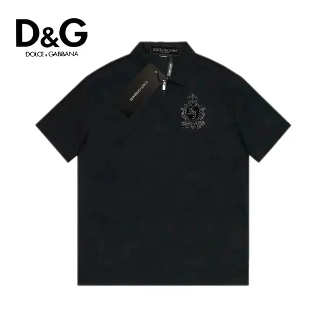 Dolce & Gabbana Polo Shirt Embroidered Crest