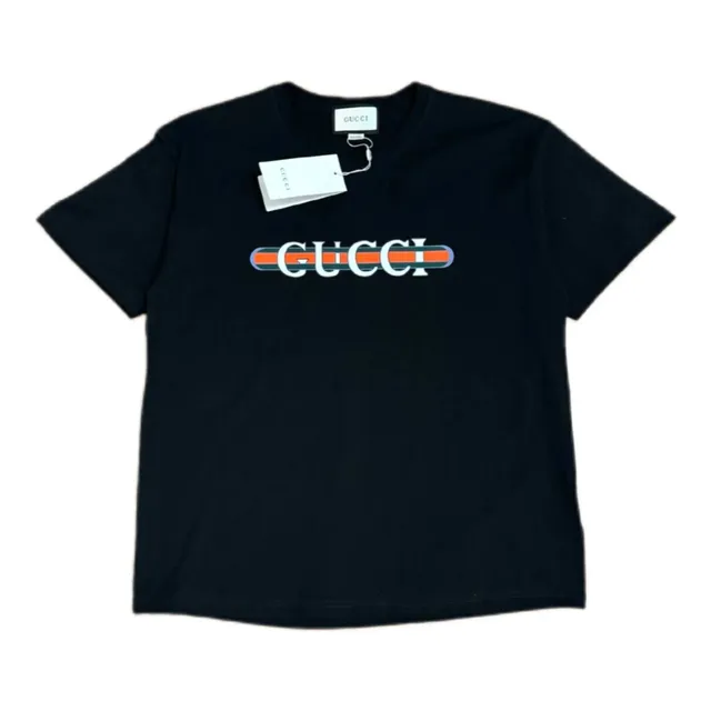 Gucci Logo T-Shirt Web Stripe