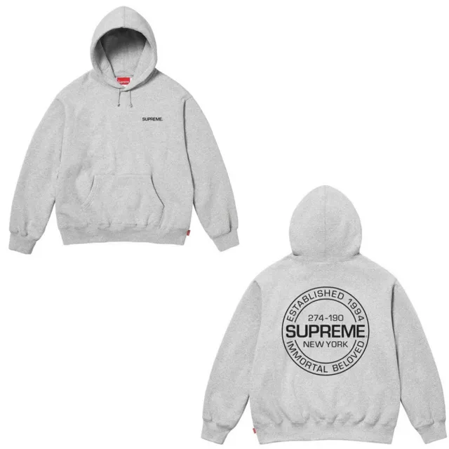 E565 Supreme Immortal Gooded Weatshirt Grey