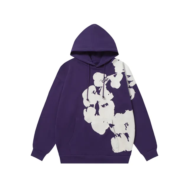 Off-White Hooded Sweatshirt Floral Print