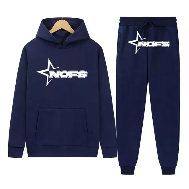 Corteiz Hoodie and Joggers Set Star Logo
