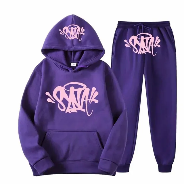 Syna World Hoodie and Joggers Set Graffiti Logo