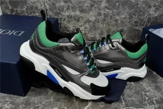 Dior B23 Low Green Mesh