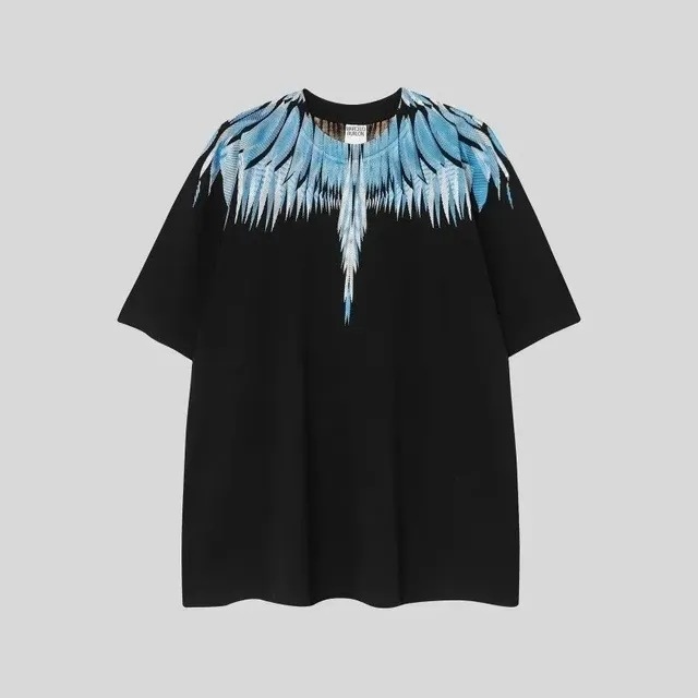 Marcelo Burlon Wings T-Shirt Blue Wings Print