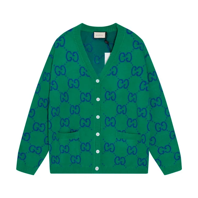 Gucci GG Knit Cardigan Intrecciato GG Pattern