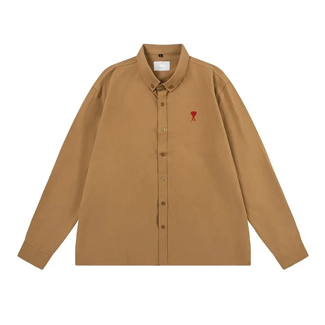 Amiri Button-Up Shirt Red Heart Logo