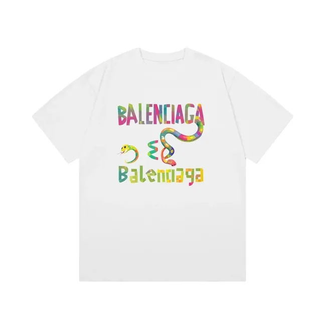 Balenciaga Graphic T-Shirt Multicolor Snake Logo
