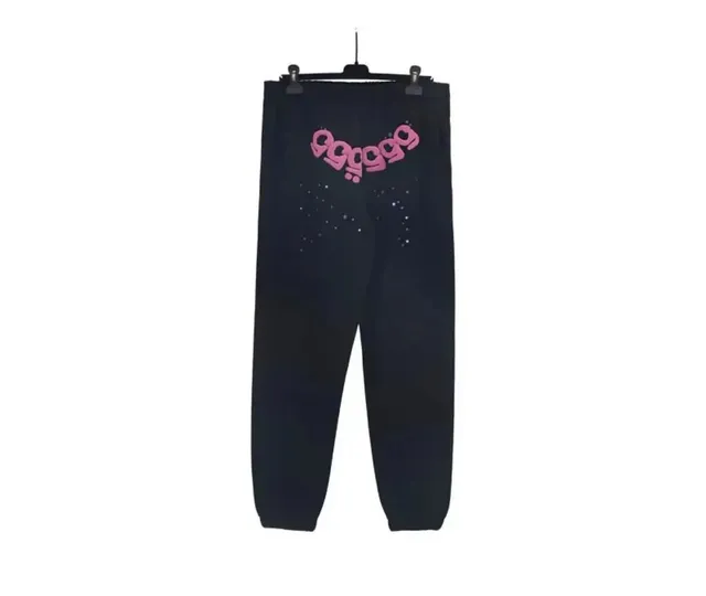 Sp5der Sweatpants Pink Logo Embroidery