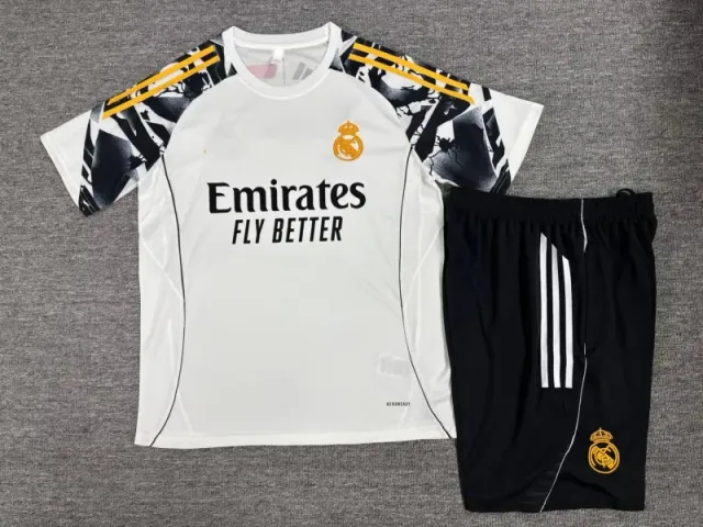 2526 short-sleeved real madrid white [yellow label]