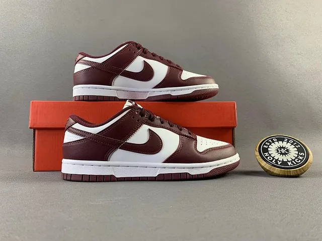 Nike Dunk Low Burgundy and White